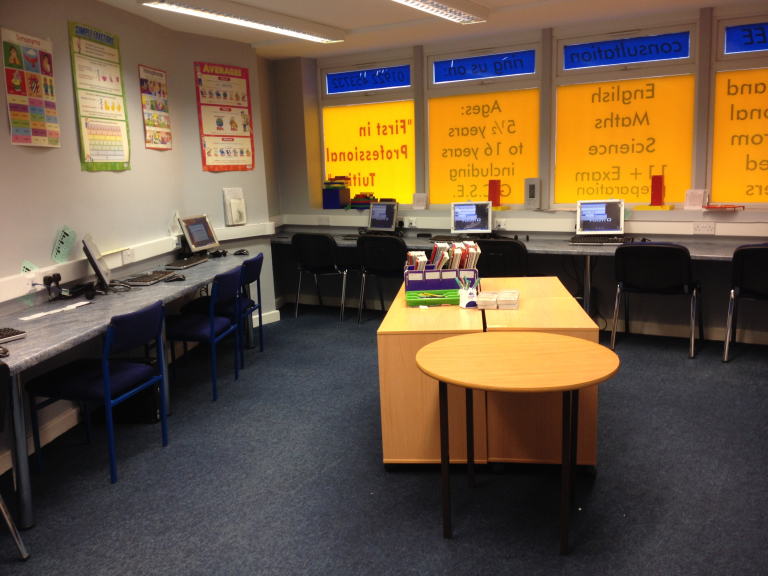 Inside the Aldridge Premier Tuition learning space